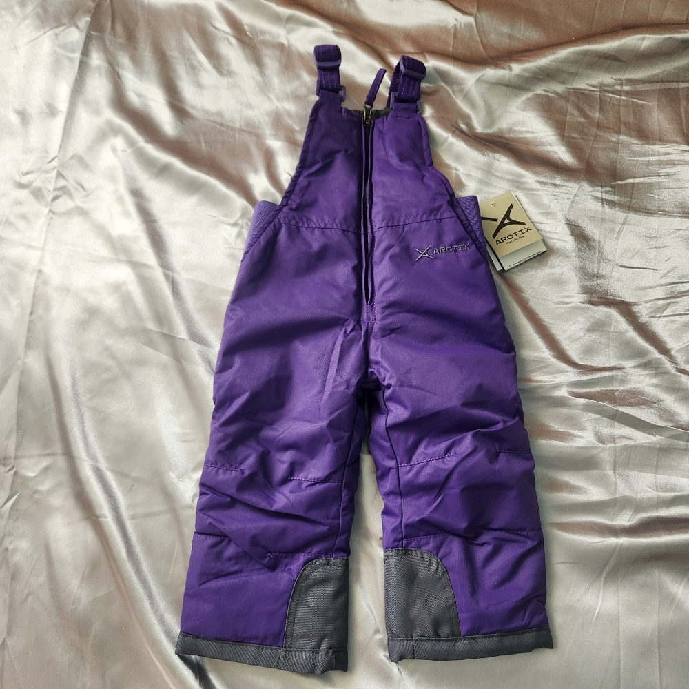 Arctix purple baby snow bib overalls x-tra insulated cold weather new 18 months